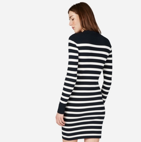 Everlane The Breton Ribbed Cotton Sweater Dress - Picture 2 of 10